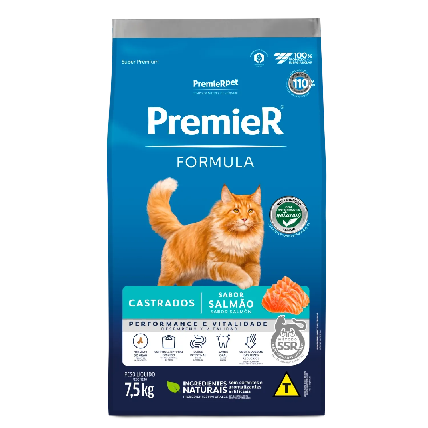 Ração Premier Formula Gatos Castrados Salmão